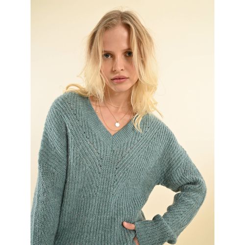 Maglione In Maglia, Scollo A V Donna Taglie L - molly bracken - Modalova