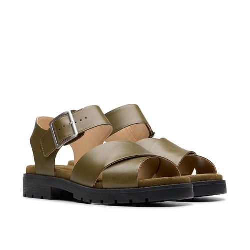 Sandali In Pelle Orinocco Cross Donna Taglie 36 - clarks - Modalova