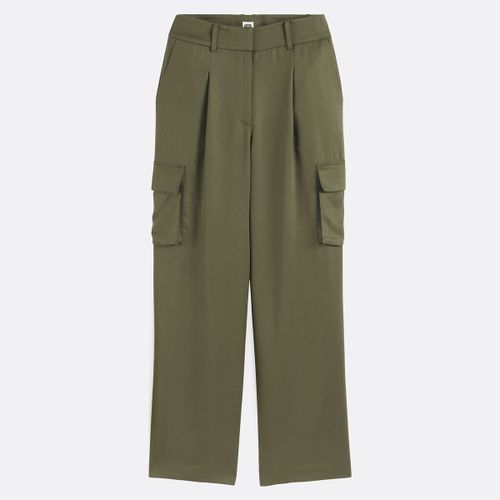 Pantaloni cargo dritti in Lyocell - LA REDOUTE COLLECTIONS - Modalova