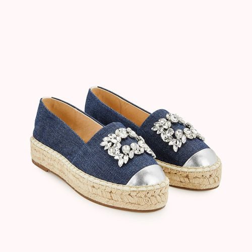 Espadrillas In Denim Hijoa Donna Taglie 37 - cosmoparis - Modalova