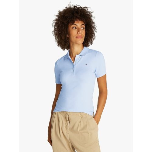 Polo A Righe A Maniche Corte Donna Taglie M - tommy hilfiger - Modalova