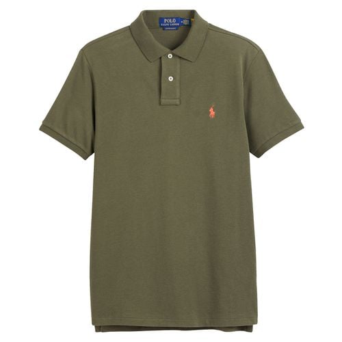 Polo dritta custom fit in maglia piqué - POLO RALPH LAUREN - Modalova