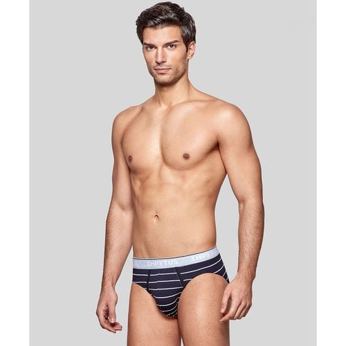 Slip A Righe In Cotone Bio Uomo Taglie XXL - impetus - Modalova