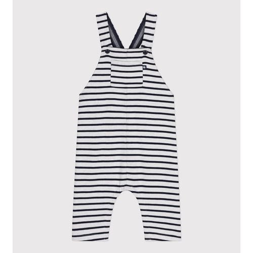 Salopette lunga a righe in jersey - PETIT BATEAU - Modalova