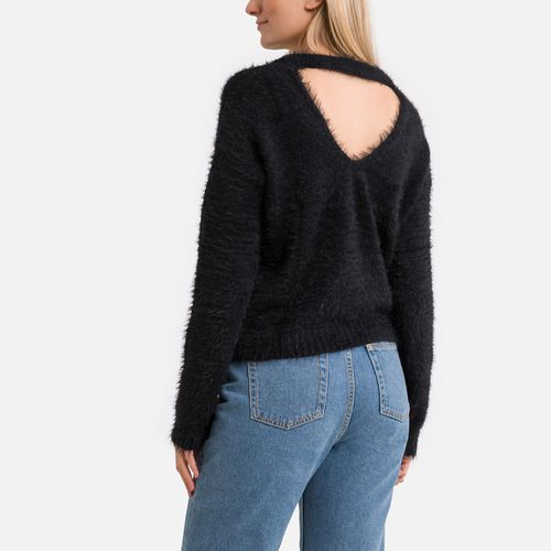 Maglione in maglia peluche, scollo rotondo - VERO MODA - Modalova