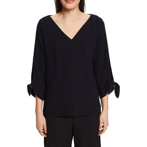 Blusa con scollo a V e maniche 3/4 - ESPRIT - Modalova