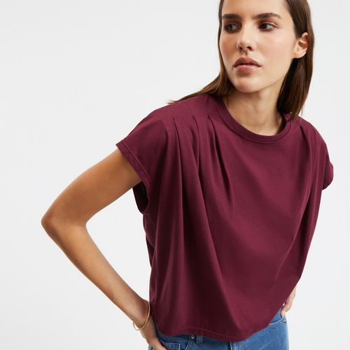 T-shirt Scollo Rotondo Senza Maniche Donna Taglie XS - la redoute collections - Modalova