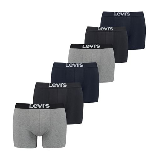 Confezione da 6 boxer in cotone tinta unita - LEVI'S - Modalova