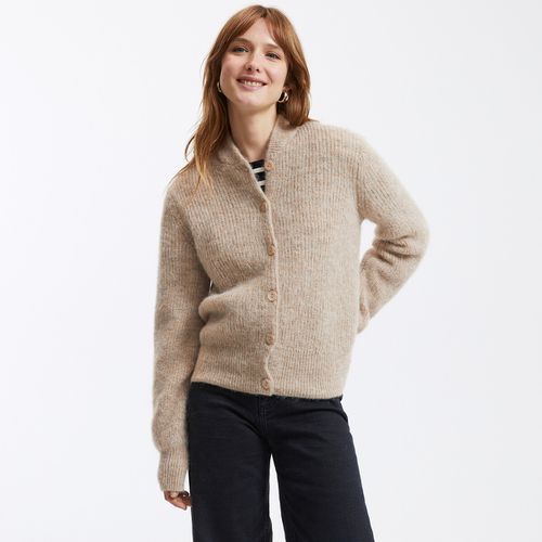 Cardigan Stile Bomber, In Misto Alpaca Donna Taglie S - la redoute collections - Modalova