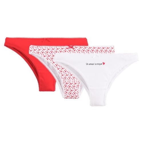 Confezione da 3 tanga - LA REDOUTE COLLECTIONS - Modalova