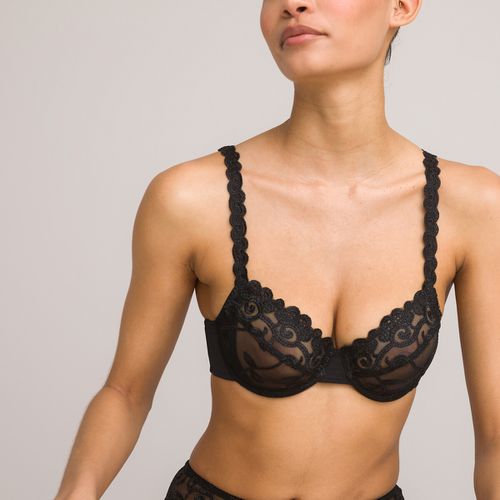 Reggiseno Avvolgente Tulle Ricamato Donna Taglie 2 B - la redoute collections - Modalova