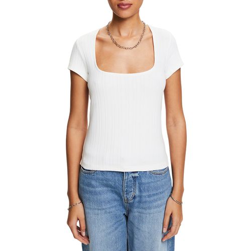 T-shirt A Maniche Corte Scollo Quadrato Donna Taglie XL - esprit - Modalova