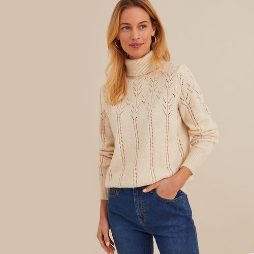 Maglione collo alto, in fine maglia pointelle - ANNE WEYBURN - Modalova