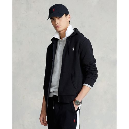 Felpa in cotone con zip e logo ricamato - POLO RALPH LAUREN - Modalova