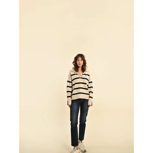 Maglione stile polo a righe - MOLLY BRACKEN - Modalova