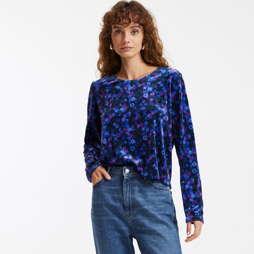 Blusa girocollo fantasia a fiori, maniche lunghe - LA REDOUTE COLLECTIONS - Modalova