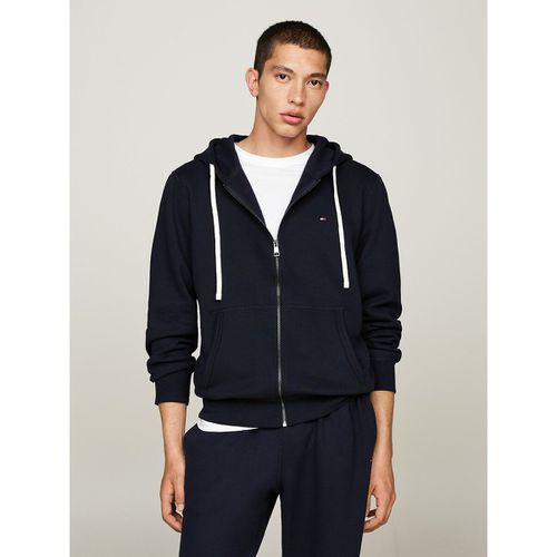 Felpa Con Cappuccio Cerniera Fleece Uomo Taglie M - tommy hilfiger - Modalova