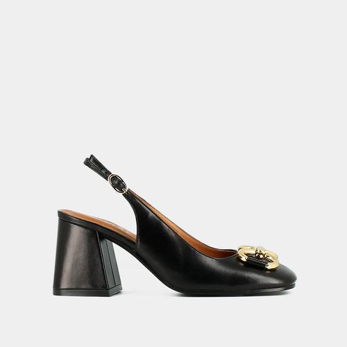 Decolleté slingback in pelle Double - JONAK - Modalova