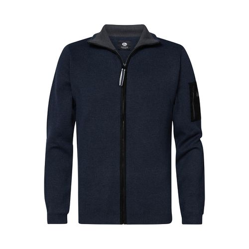 Cardigan Con Cerniera E Collo Alto Uomo Taglie S - petrol industries - Modalova