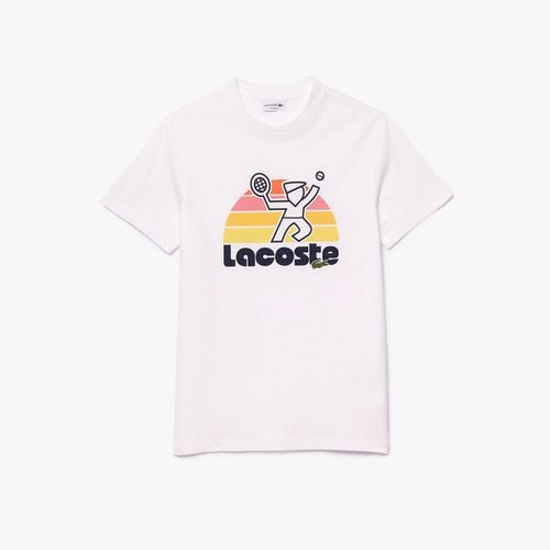 T-shirt Girocollo In Jersey Con Logo Uomo Taglie L - lacoste - Modalova