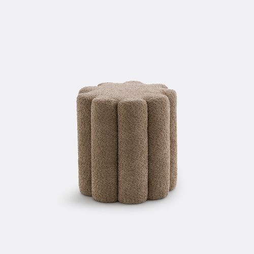 Pouf Bouclé, Justyna - la redoute interieurs - Modalova