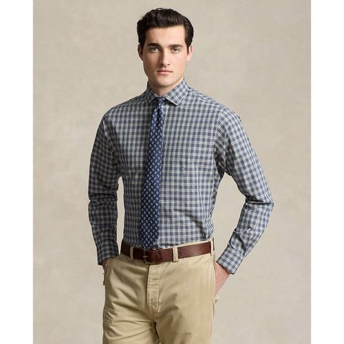 Camicia Dritta Gingham Popeline Uomo Taglie L - polo ralph lauren - Modalova