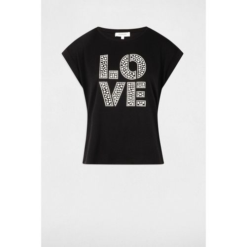 T-shirt Con Scritta Love Donna Taglie XS - morgan - Modalova