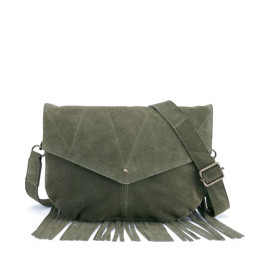 Borsa con frange in suede Nina - PIECES - Modalova