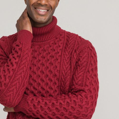 Maglione Collo A Dolcevita Maglia A Trecce Uomo Taglie S - la redoute collections - Modalova