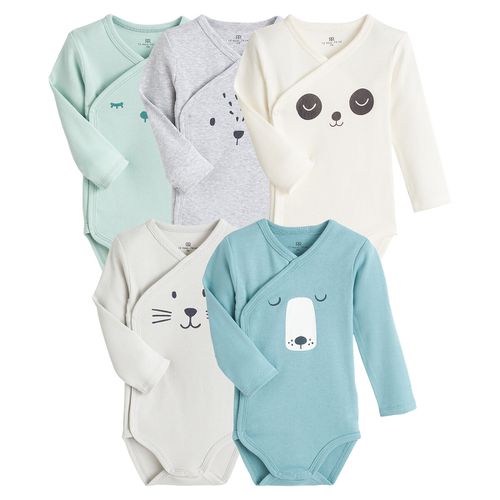 Confezione da 5 body nascita cotone bio prematuro-2 anni - LA REDOUTE COLLECTIONS - Modalova