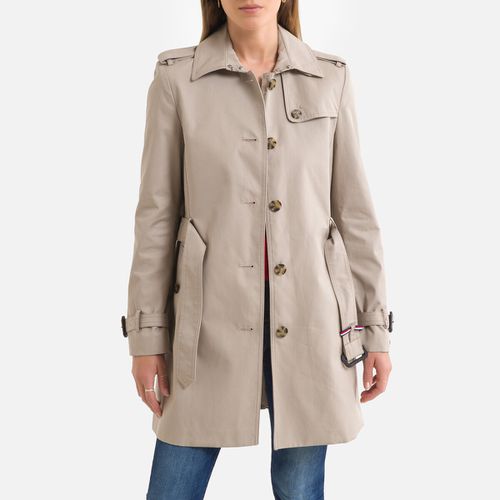 Trench Media Lunghezza Con Bottoni E Cintura Donna Taglie L - tommy hilfiger - Modalova