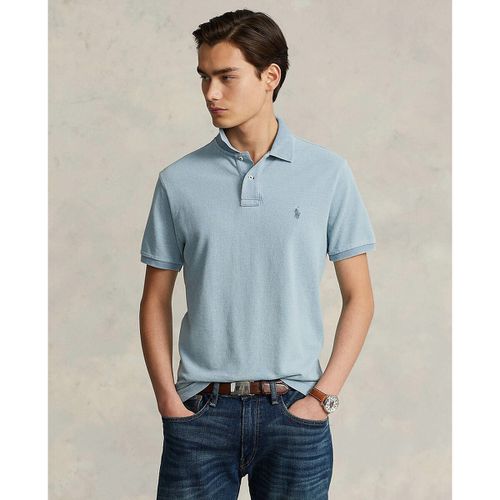 Polo Dritta In Cotone Pony Player Ricamata Uomo Taglie L - polo ralph lauren - Modalova