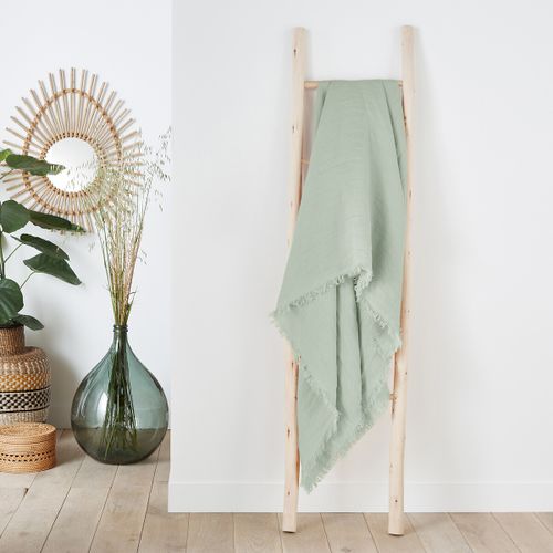 Plaid Lino Lavato, Linange Taglie 180 x 250 cm - la redoute interieurs - Modalova
