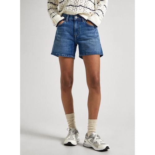 Shorts In Denim, Vita Alta Donna Taglie W24 (US) - 38 (IT) - pepe jeans - Modalova