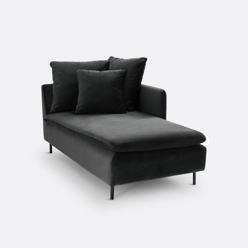 Chaise Longue Componibile Velluto P158 Cm, Ivete Taglie meridiana sinistra - la redoute interieurs - Modalova