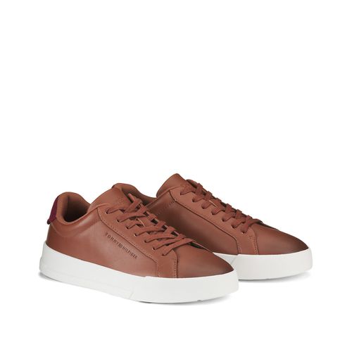 Sneakers Basse In Pelle Uomo Taglie 41 - tommy hilfiger - Modalova