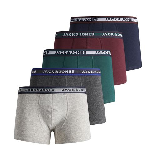 Confezione da 5 boxer tinta unita - JACK & JONES - Modalova