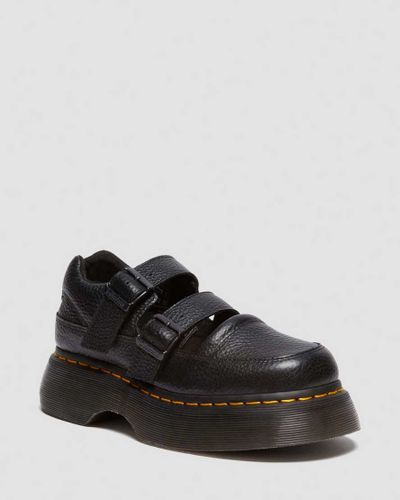 Buzz Milled Nappa Leder Mary Jane Schuhe in , Größe: 39 - Dr. martens - Modalova