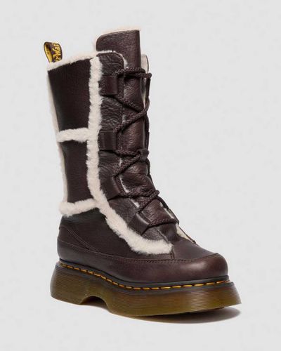 Buzz Grizzly Leder Schnürstiefel Mit Kunstfellfutter in , Größe: 36 - Dr. martens - Modalova