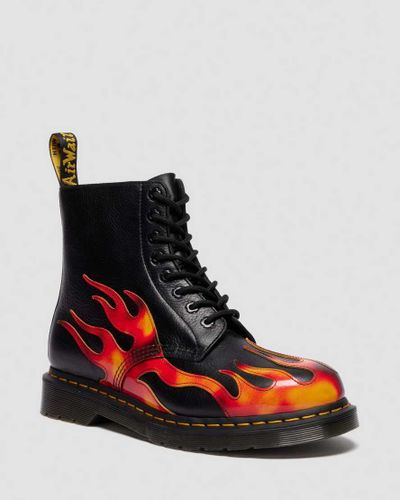 Pascal Flame Arcadia Rub Off Leder Stiefel in , Größe: 42 - Dr. martens - Modalova