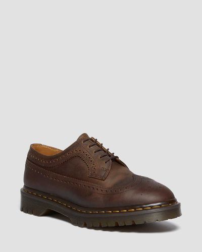 Herren 3989 Brogues Crazy Horse LederSchuhe in , Größe: 42 - Dr. martens - Modalova