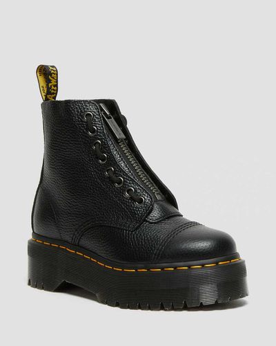 Herren Sinclair Gemilltes Nappaleder Plateaustiefel in , Größe: 48 - Dr. martens - Modalova