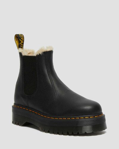 Leder 2976 Quad Gefütterte Plateau Chelsea Stiefel Schuhe in , Größe: 48 - Dr. martens - Modalova