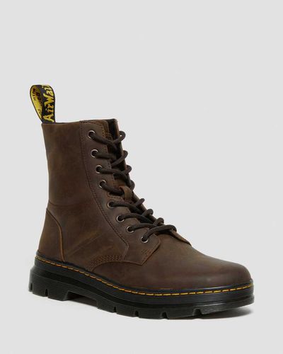 Herren Leder Combs Stiefel in , Größe: 41 - Dr. martens - Modalova