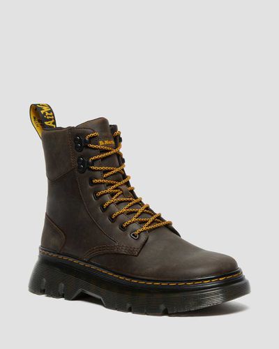 Herren Tarik Crazy Horse Utility Stiefel, Leder, Dunkel, in , Größe: 38 - Dr. martens - Modalova