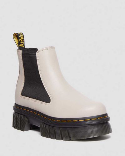 Damen Audrick Nappa Lux Leder Plateau Chelsea Stiefel in , Größe: 40 - Dr. martens - Modalova