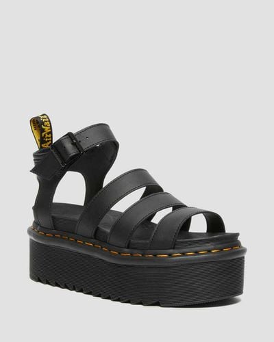 Damen Blaire Hydro Leder Gladiator Plateausandalen, in , Größe: 36 - Dr. martens - Modalova