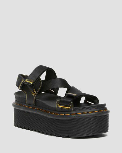 Damen Leder Kimber Logo Sandalen Mit Gurtband, in , Größe: 38 - Dr. martens - Modalova