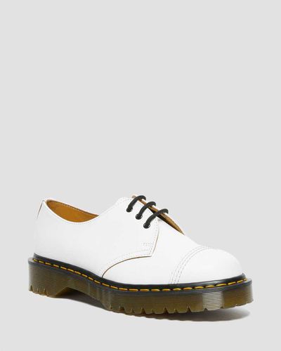 Leder 1461 Bex Toe Cap SchnÜrSchuhe, White, in , Größe: 45 - Dr. martens - Modalova