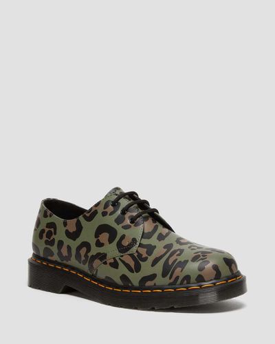 Herren Glatt Leder 1461 Distorted Leopardendruck Schuhe in /, Größe: 36 - Dr. martens - Modalova